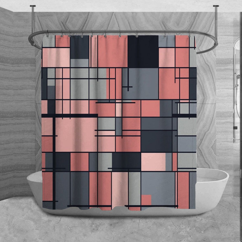 Rideau de douche Ruttger, H 93 po x l 70 po