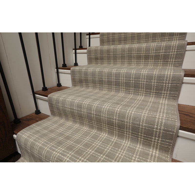 Tapis en laine fait à la main sur mesure, Tapis de couloir 2 pi 7 po x 17 pi