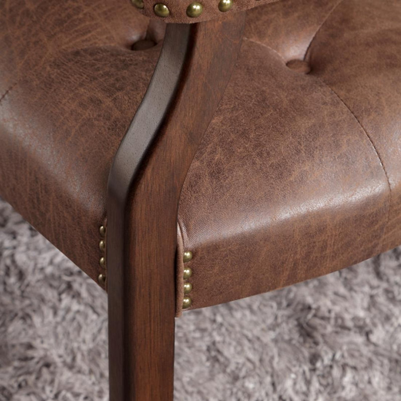 Chaise de conférence en polyuréthane Evonne, Bronzage