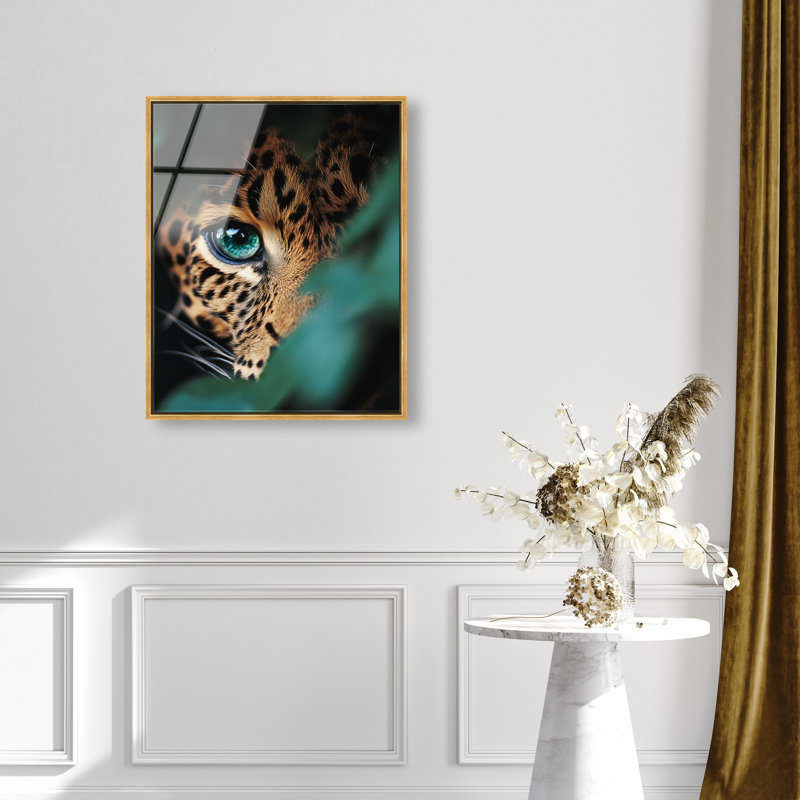 Jungle Watcher I Print, 46"H x 37"W, Gold Floater Frame