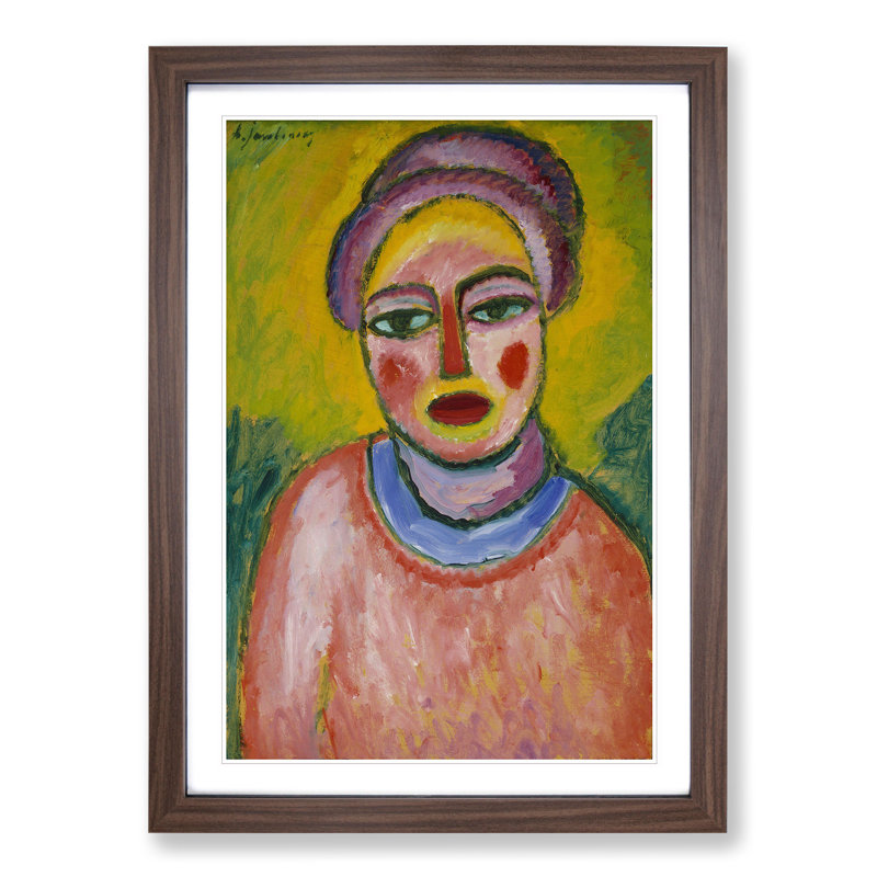 Spring by Alexej Von Jawlensky - Picture Frame Painting, Walnut, 65cm H x 48cm W x 2cm D