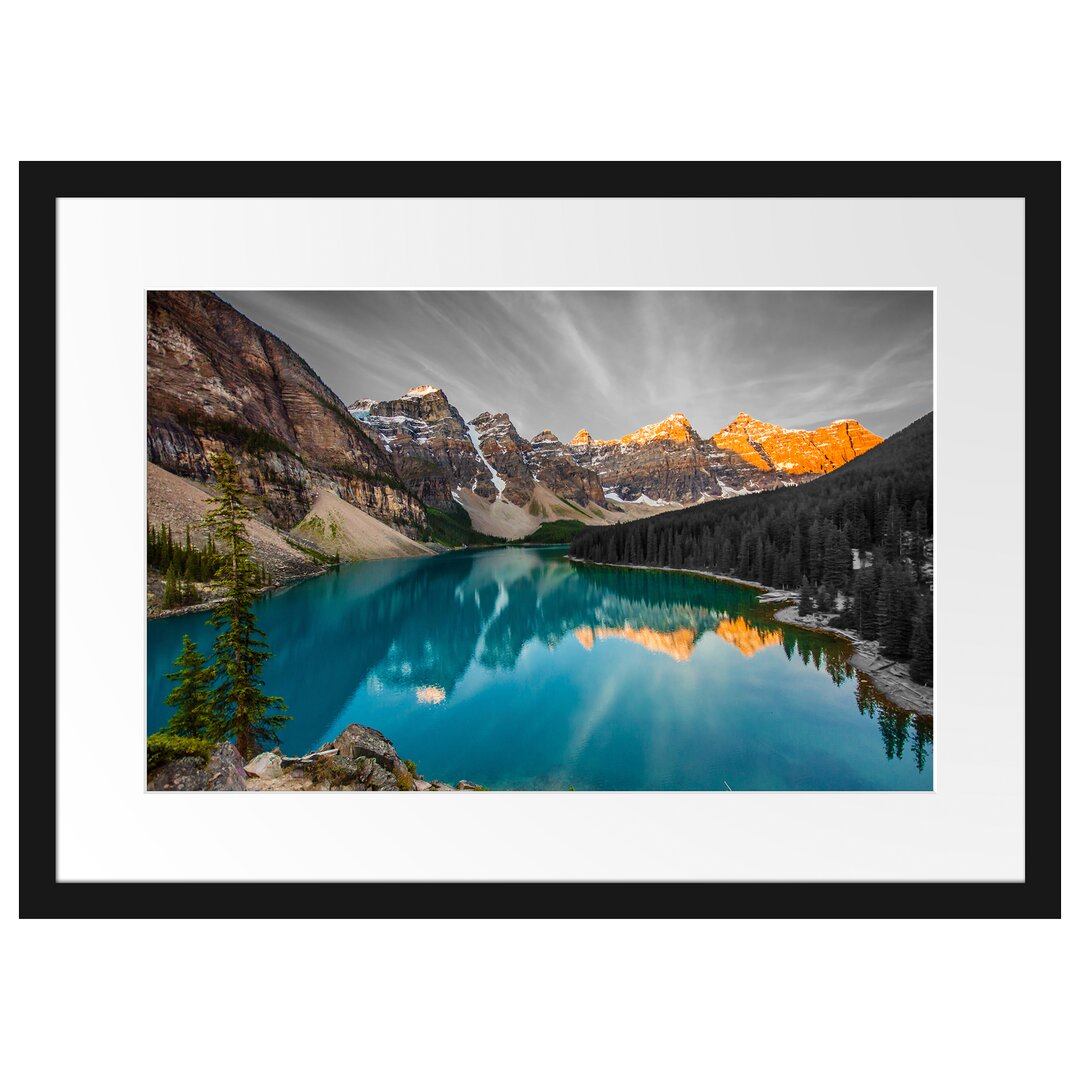 Gerahmtes Poster Moraine Lake in Canada