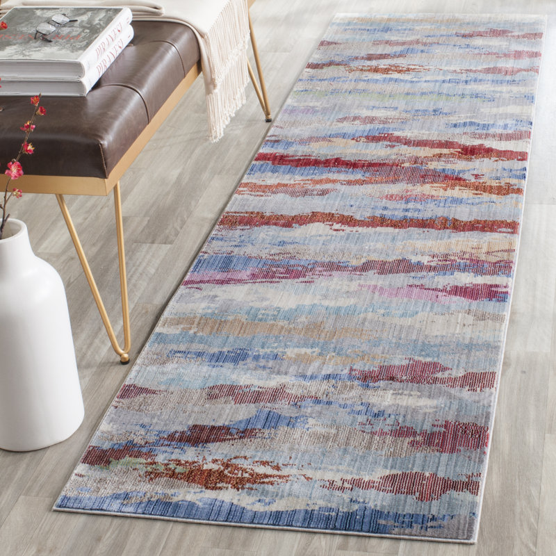 Embrya Valencia Performance Abstract Rug, Runner 2'3" x 8'