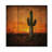 Cactus In The Desert Glow I - Floral Cactus Wood Wall Decor - On Natural Pine Wood-1176747075