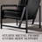 25.5" W Upholstered Armchair with Removable Seat & Back Cushion-90731532
