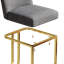 Ensemble de 2 chaises de bar de style moderne avec une conception simple, des tabourets hauts confortables au design créatif et des chaises de salle à manger flexibles convenant aux bars, aux restaurants ou aux comptoirs de cuisine