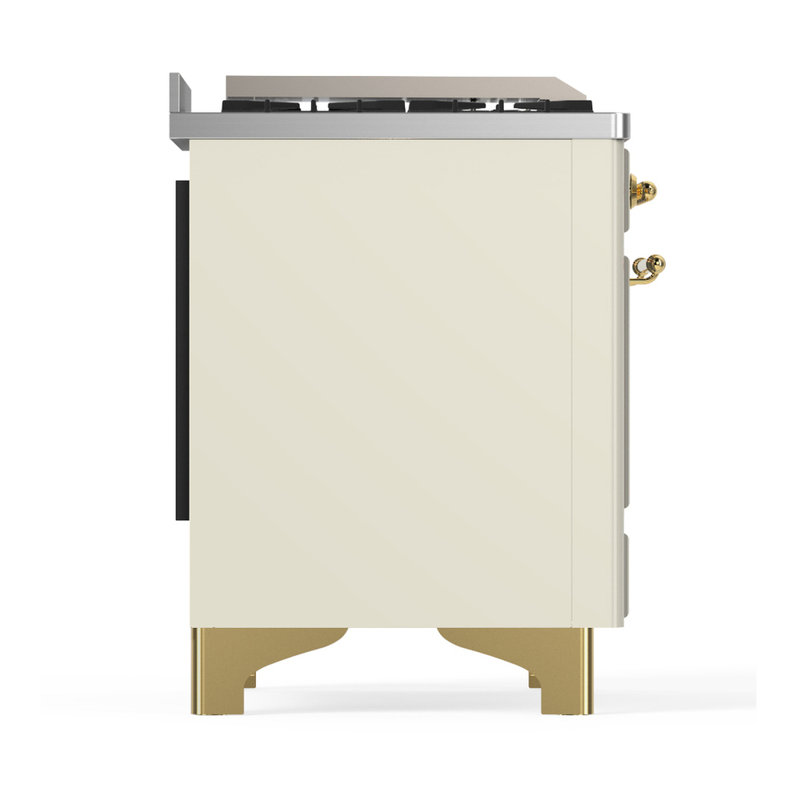 Majestic III Series 48 Inch Dual Fuel Range with 5 Sealed Burners, Griddle, Frenchtop in Matte Graphite (Liquid Propane, Burnished Trim)