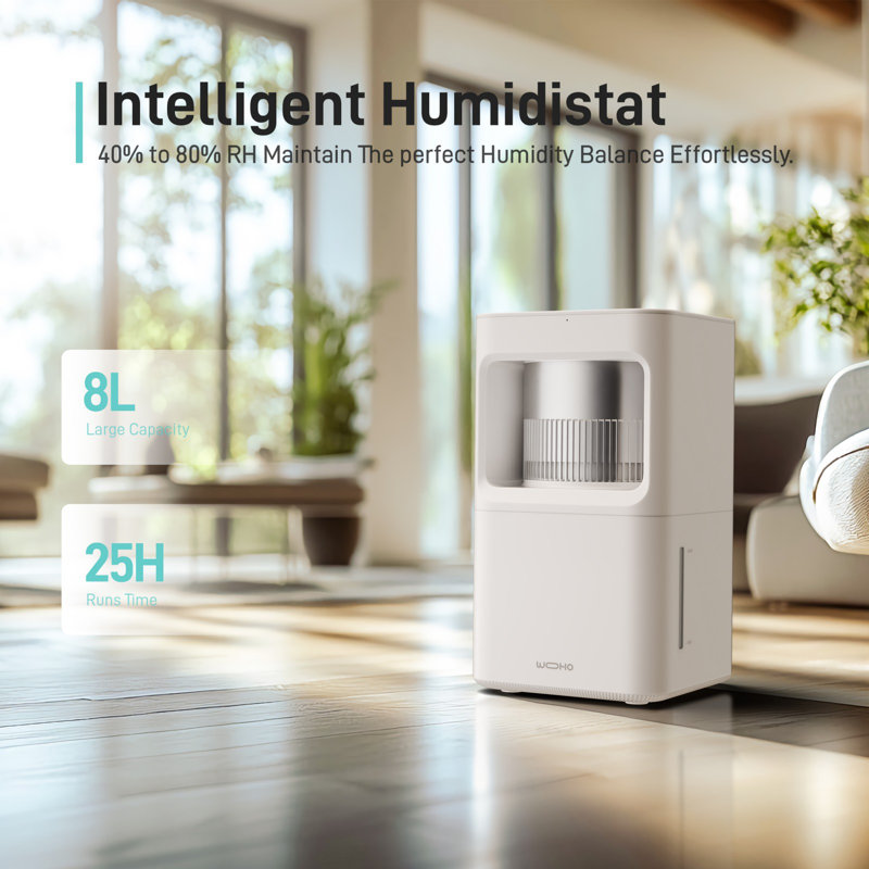 2.1 Gal. Mistless 6-Speed Humidifier For 430 Sq. Ft.with Aromatherapy, 360° Mist Rotation Washable Filters, Sleep Mode & Timer