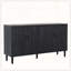 Cabine de rangement moderne en bois noir-428825355