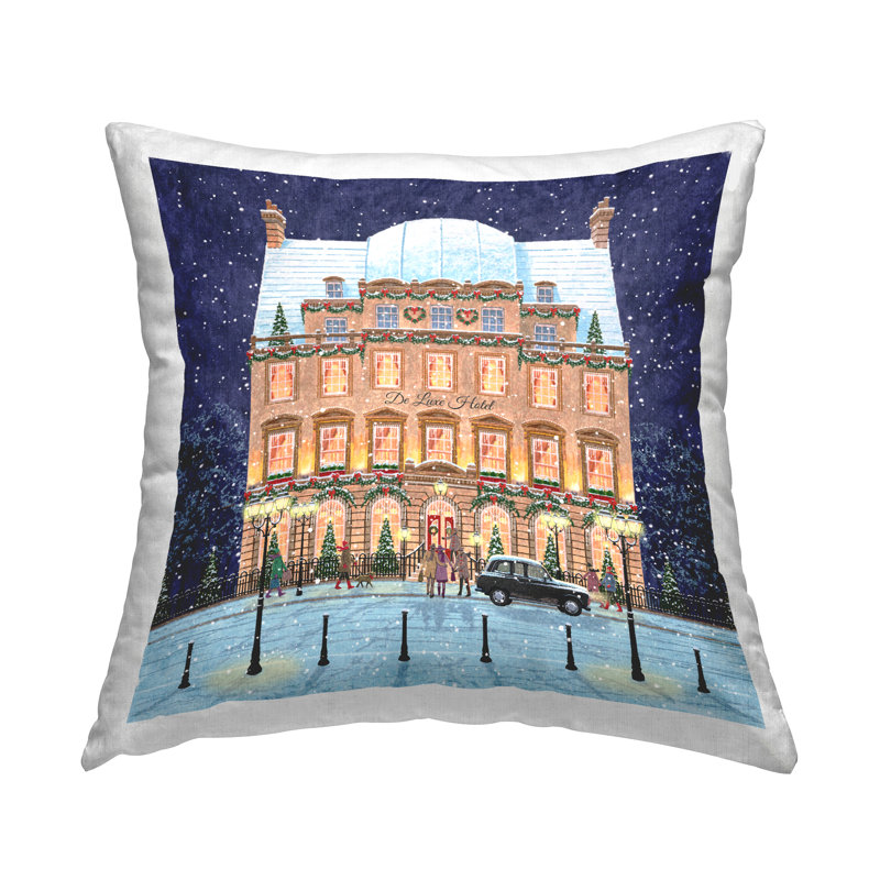Coussin décoratif imprimé Urban Holiday Winter Scenery