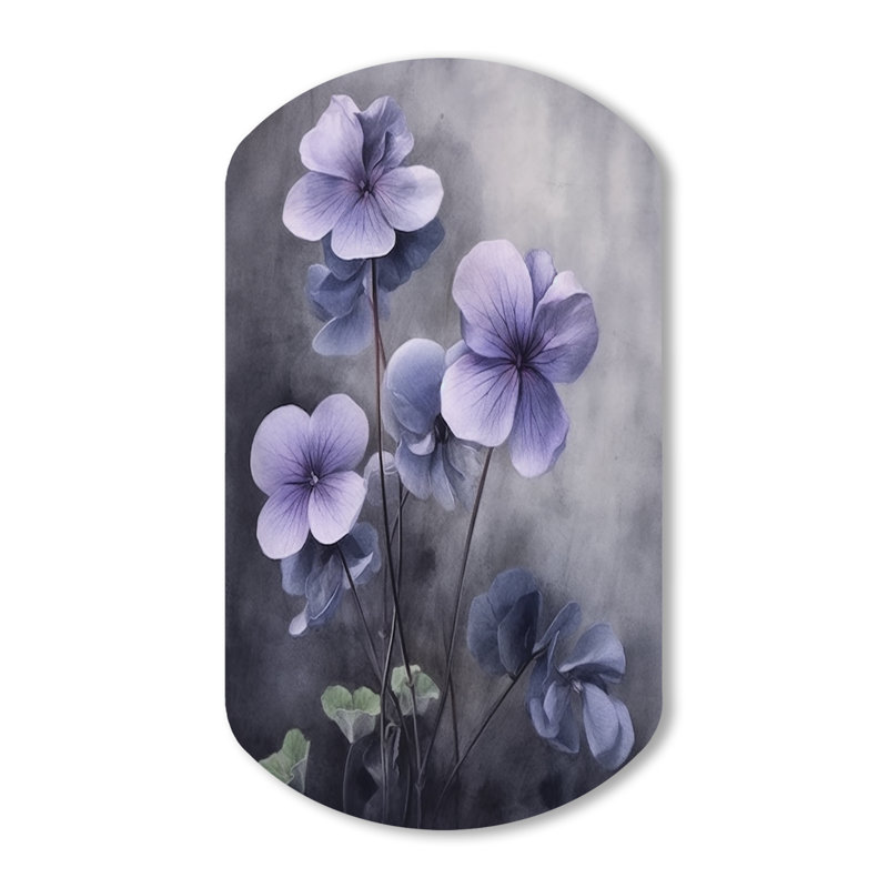 Selim - Art mural floral asymétrique en métal, sculpture murale en métal de forme unique, H 31 po x l 19 po