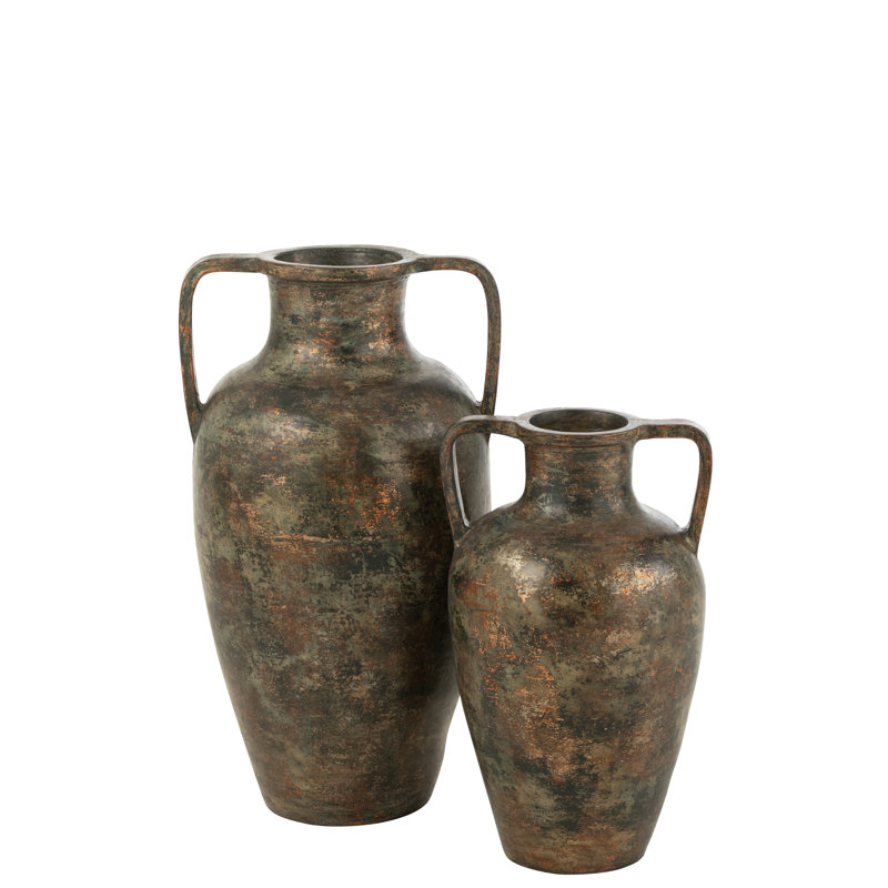 Latonja Terracotta Table Vase 1, Brown