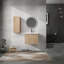 Meuble-lavabo de salle de bain avec lavabo et armoire d'appoint, 24 po, contreplaqué Scratch, surface chic facile à nettoyer, élégant-340684110