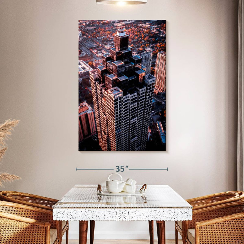Lilie Atlanta Skyscraper, 51" H x 34" W