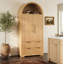 Armoire garde-manger de 72 pouces de hauteur avec tablettes de rangement fixées à la porte-829457487