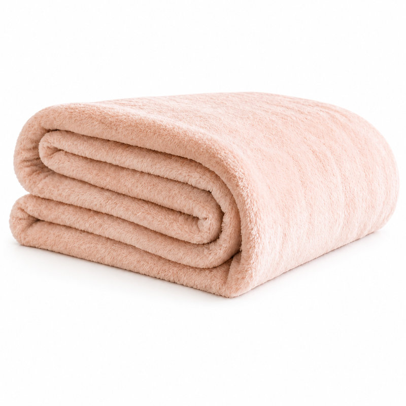 Super Soft Fleece Blanket, Pink, Queen