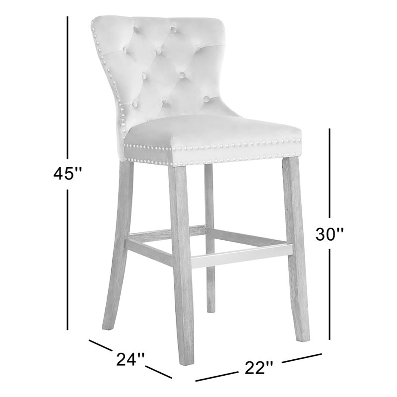 Tabouret de bar 30 po Tewkesbury, gris