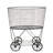 Metal Rolling Laundry Cart with Rack-599468501