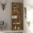 vidaXL 4-Tier Book Cabinet Bookshelf BookCase Stand Storage Rack Engineered Wood-898742107-898742084
