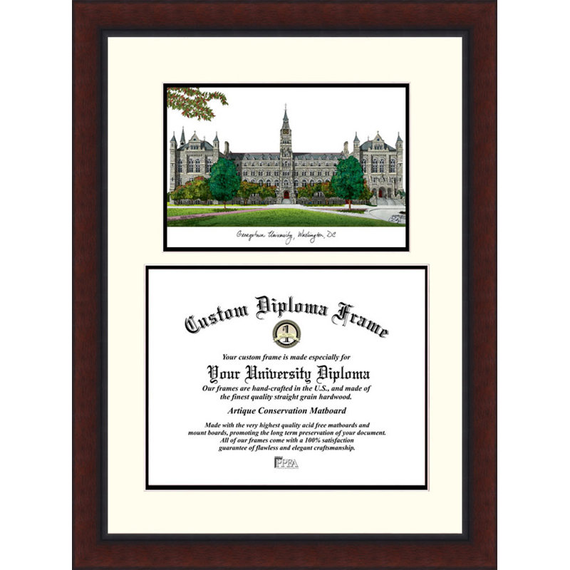Cadre de diplôme georgetown hoyas legacy NCAA