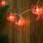 10-Count Pink Flamingo Summer Patio String Light Set 7.25ft White Wire
