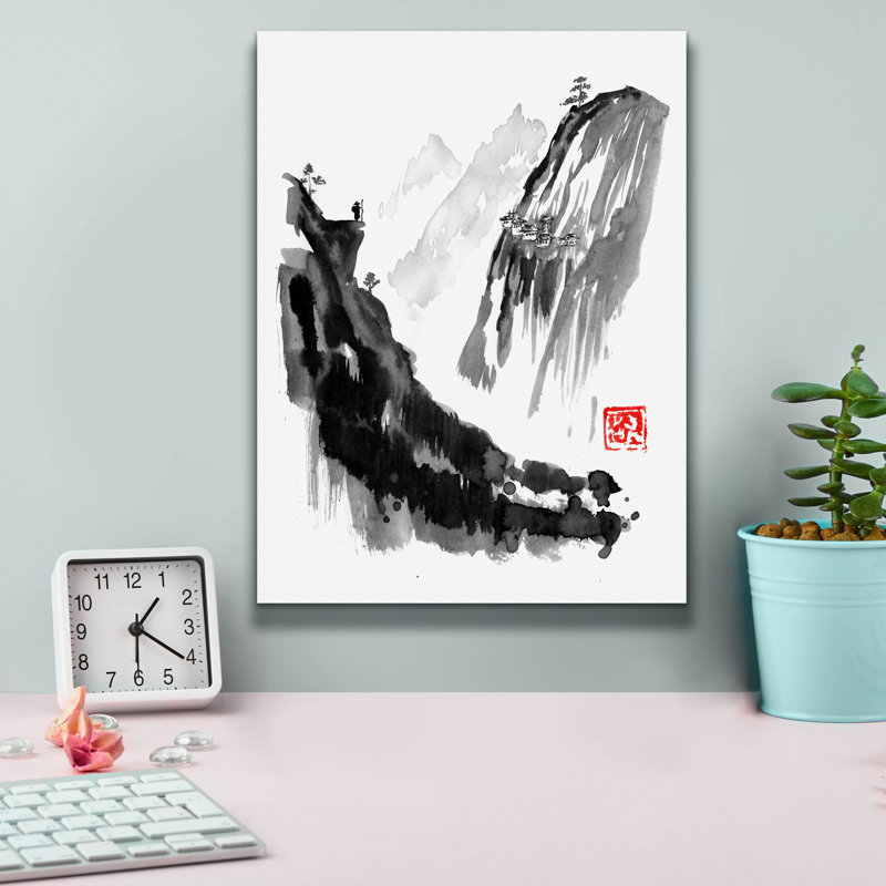 «The Traveller 02» par Pechane, art mural sur toile, H 16 po x l 12 po x P 0,75 po