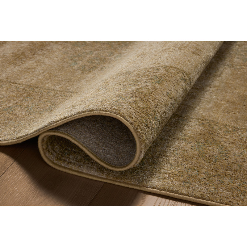 Mona Antique Spa 5' x 8' Wool Cotton Area Rug