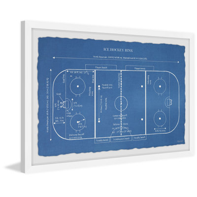 " Ice Hockey Rink Blueprint "