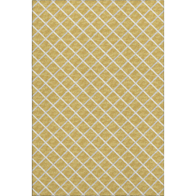 Premium Machine Washable Uran AMF140 Gold Rug