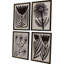 Simple Florals S/4 Print by Watts