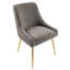 Chaise moderne en velours, chaise d'appoint rembourrée pour le salon-305562215