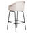 Ladd Outdoor Metal Wicker Barstool, Light Gray Faux Wicker, Set Of 2-585572625