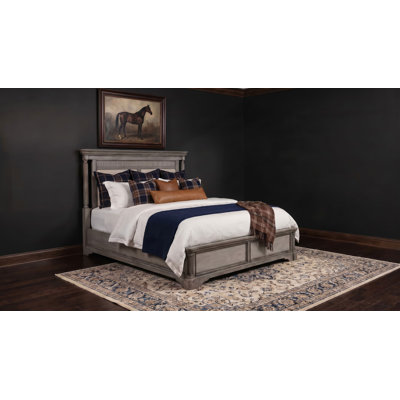 Cresswell Queen Upholstered Panel Bed Weathered Taupe