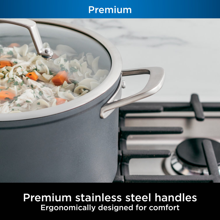 Ninja Foodi Stainless Steel NeverStick Premium Stockpot 8 Qt Slate