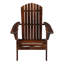 Chaise Adirondack pliante peu encombrante - parfaite pour la terrasse, le porche, la terrasse et le jardin