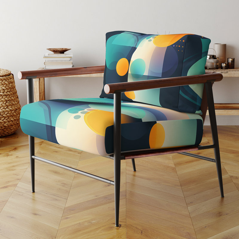 Fauteuil d'appoint rembourré Briadale, Noir, noir, noir, noir