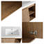 Meuble-lavabo mural 48 po avec double lavabo