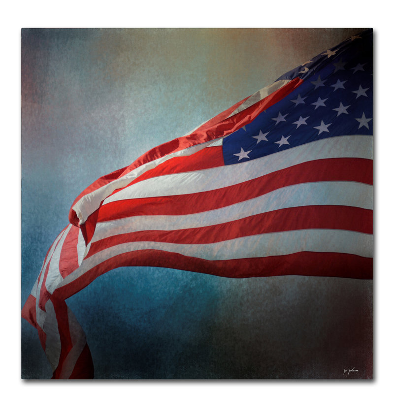 «American Flag», impression sur toile tendue Vidur, H 35 po x l 35 po