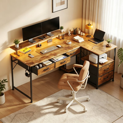 L-Shaped Computer Desk