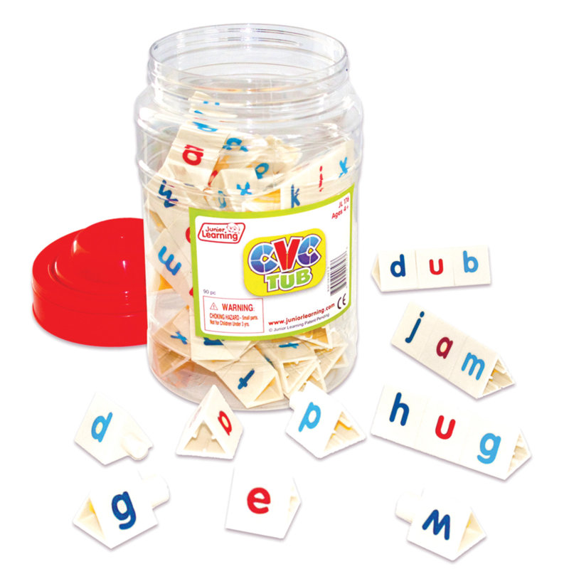 CVC Tri Blocks Tub Word Building