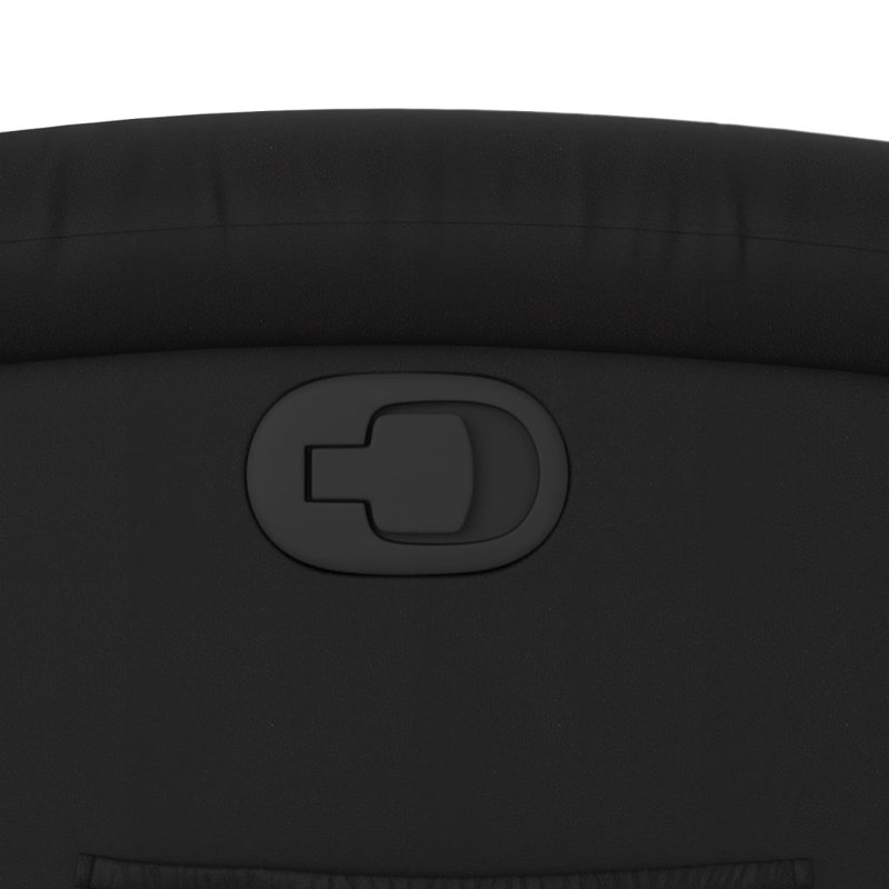 Fauteuil de massage inclinable électrique en similicuir, Similicuir noir