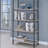 Gray driftwood four-tier bookshelf-953721526