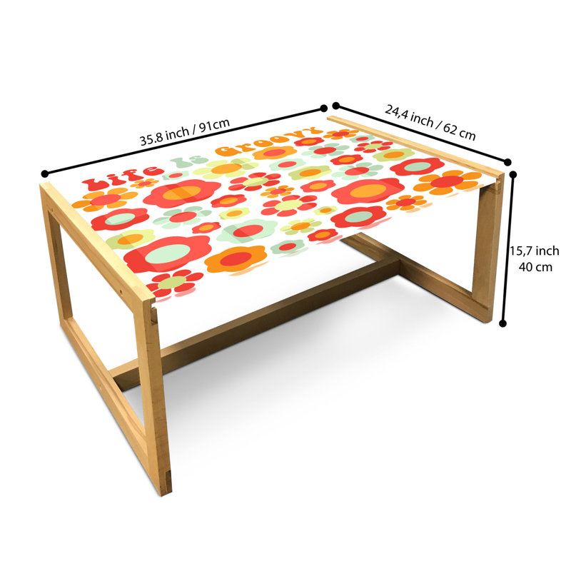 Jaiah Sled Coffee Table, 90cm H x 62cm W x 40cm D