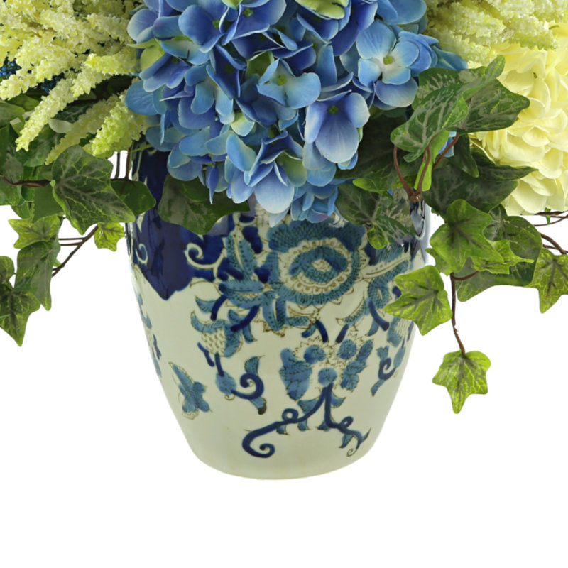 Hydrangea Floral Arrangement in Vase