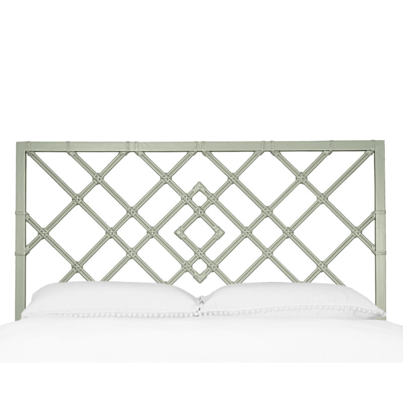 Darien Open-Frame Headboard, King, Celery Green