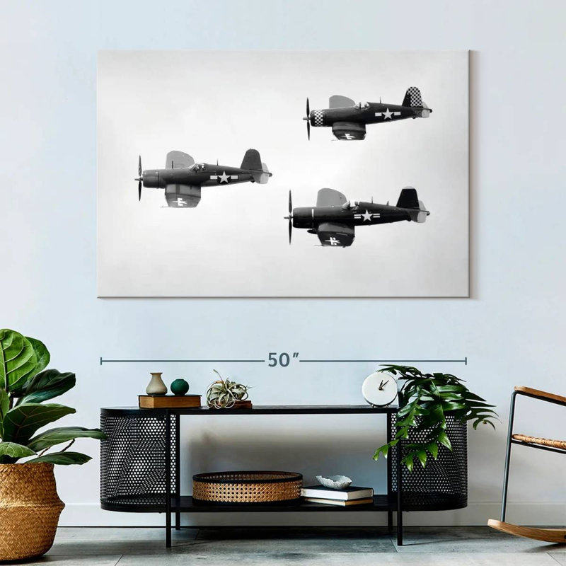 Mehar WW2 Fighter Planes, 34" H x 51" W