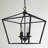 4 - Light Dimmable Lantern Geometric Chandelier
