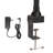 Clamp-On LED Desk Lamp with 5 Modes, Sensor, USB Ports & Timer - Black