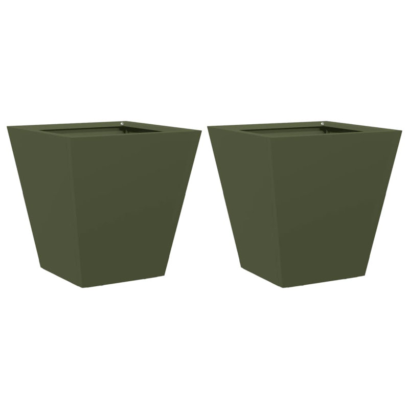 Raice Planter Box, Olive Green, 30cm H x 30cm W x 30cm D
