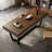 Nut-brown Rectangular Manufactured Wood desk